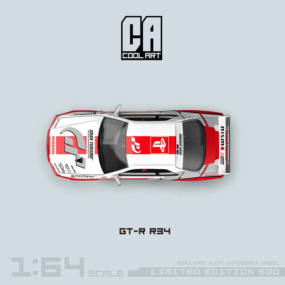 [ PREORDER ] COOL ART - 1:64 GT-R R34 diecast model car - GBAN TURISMO