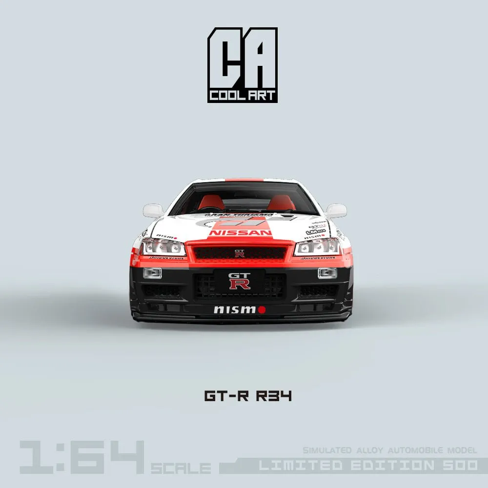[ PREORDER ] COOL ART - 1:64 GT-R R34 diecast model car - GBAN TURISMO