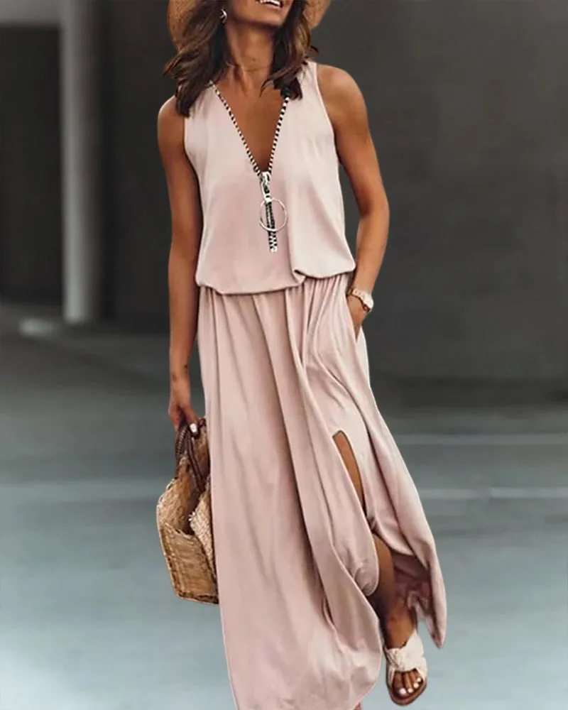 Anastasia | Elegant Flowy Summer Gown