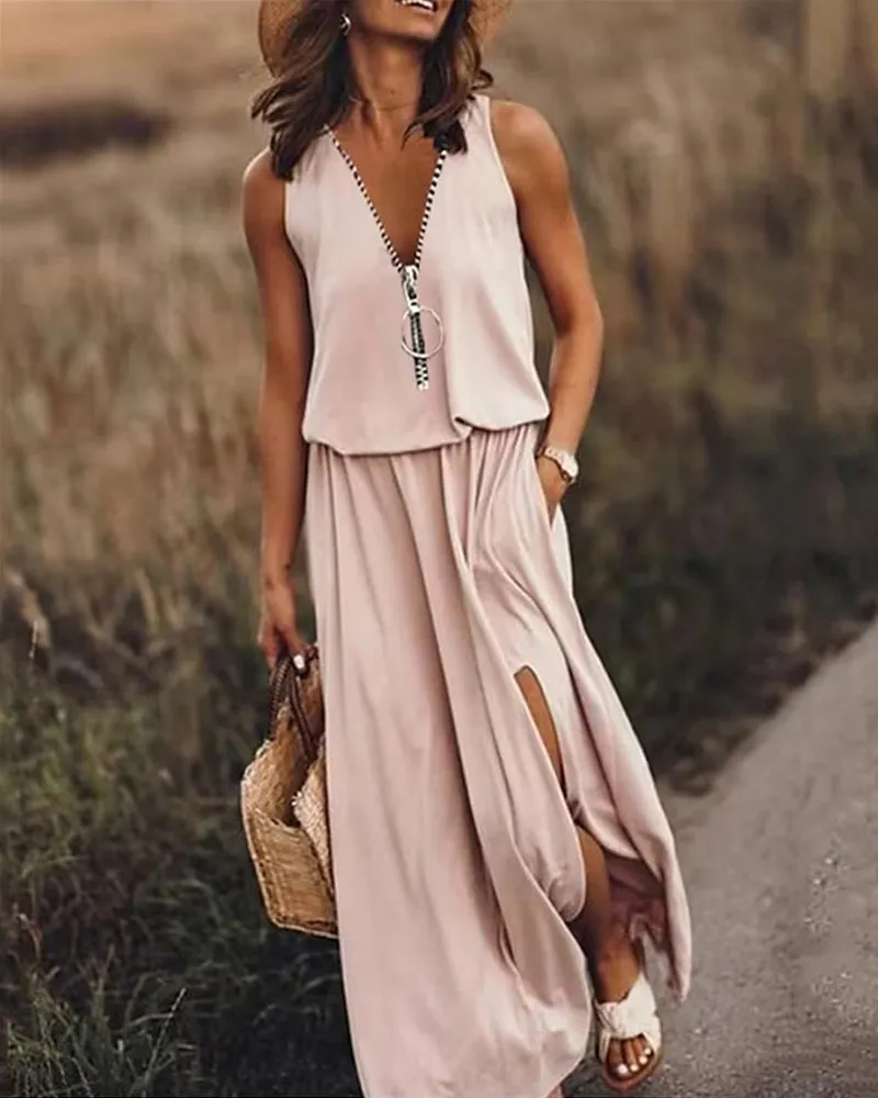 Anastasia | Elegant Flowy Summer Gown