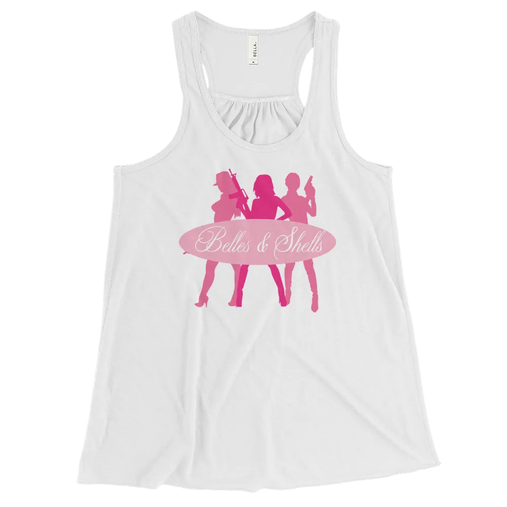 Belles & Shells flowy racerback tank