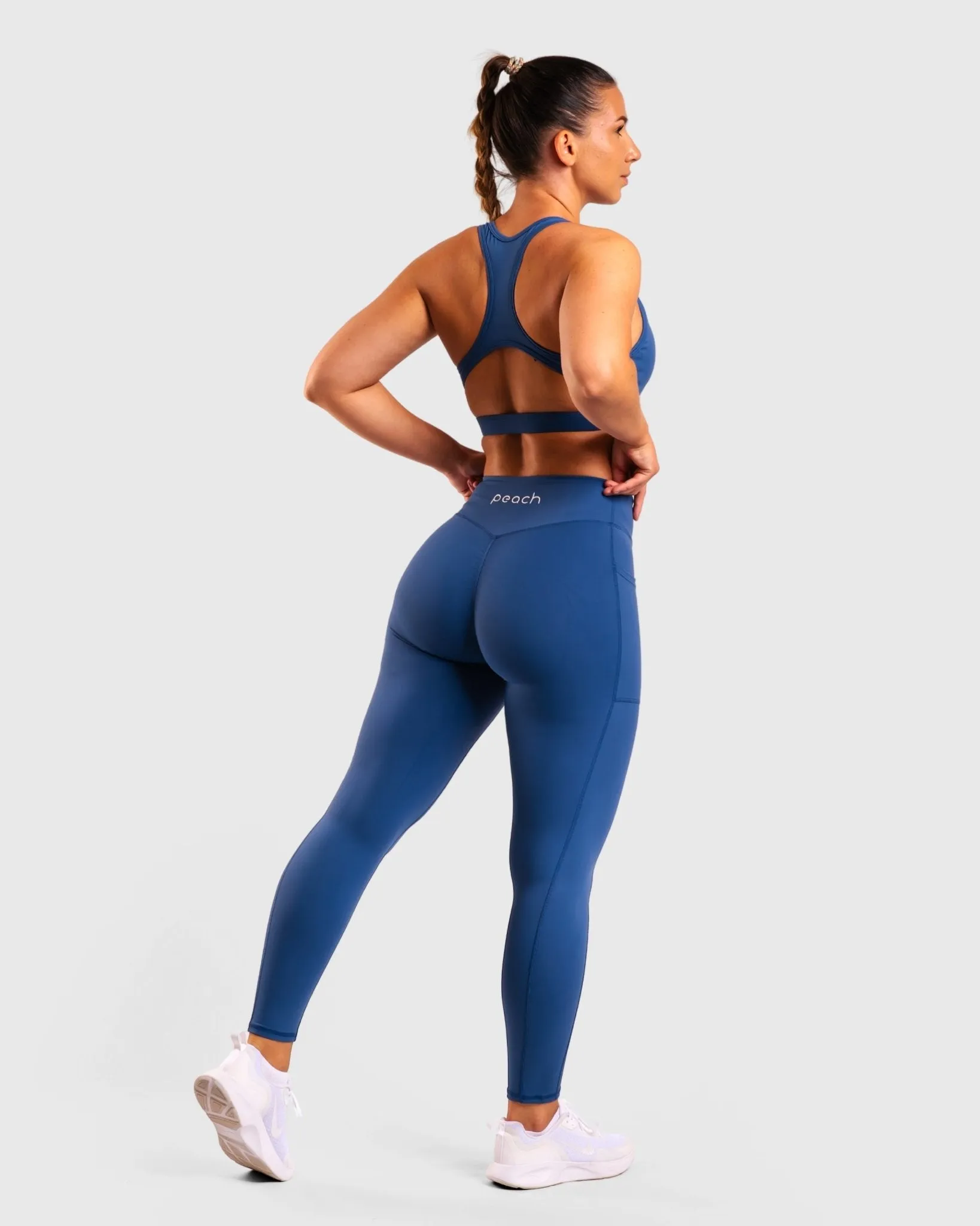 Blue Fusion Mid Waist Tights