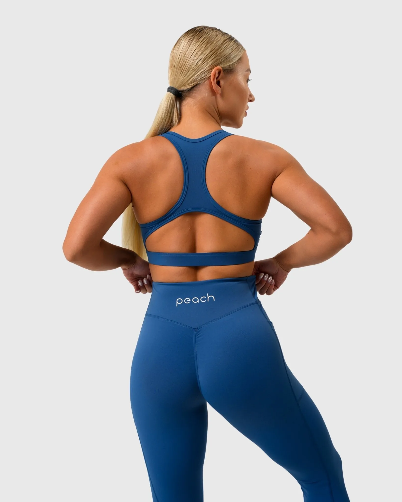 Blue Fusion Mid Waist Tights