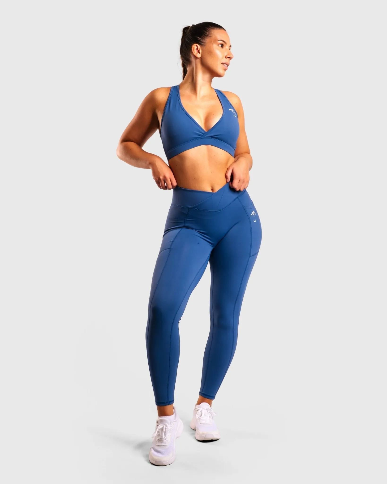 Blue Fusion Mid Waist Tights