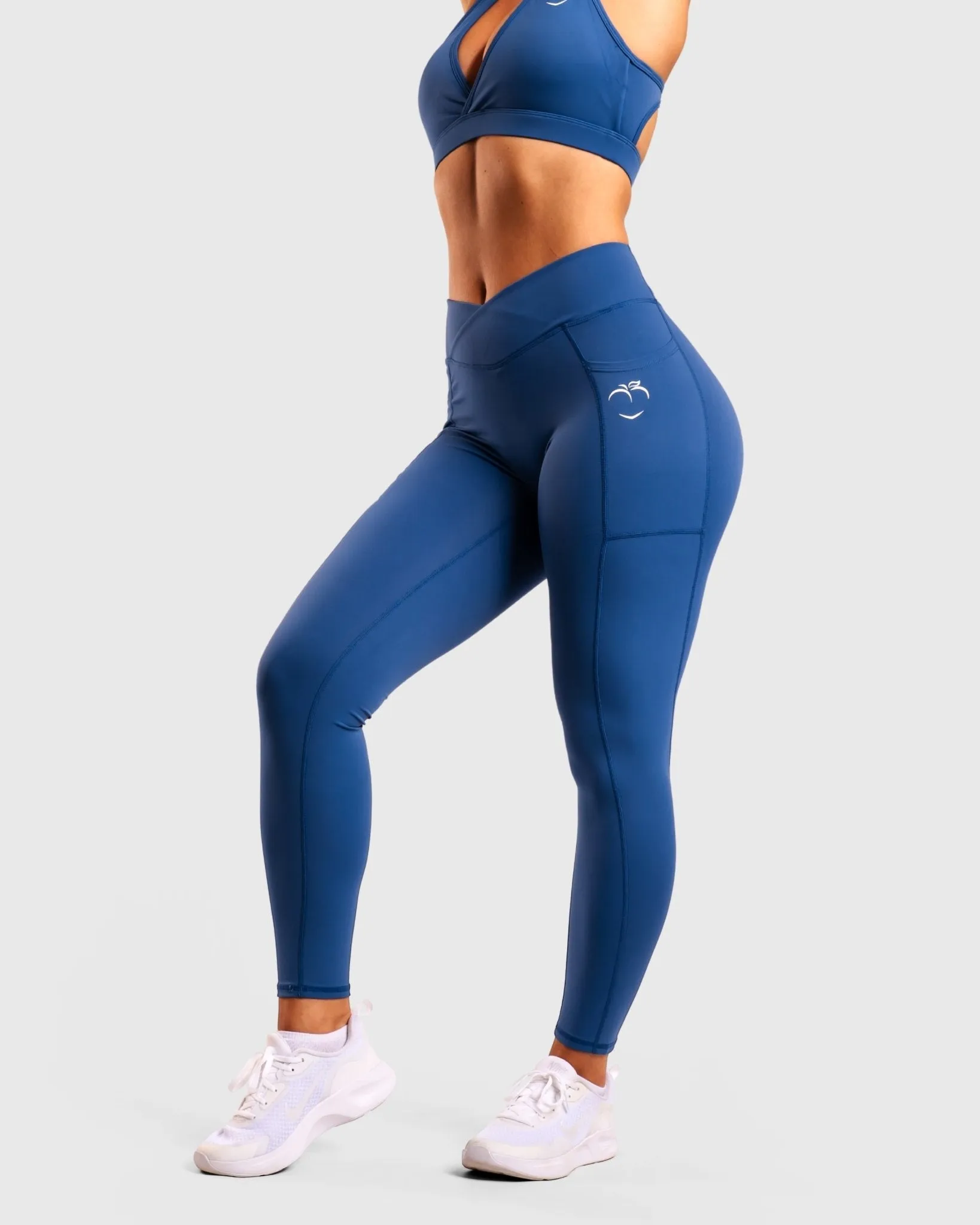 Blue Fusion Mid Waist Tights