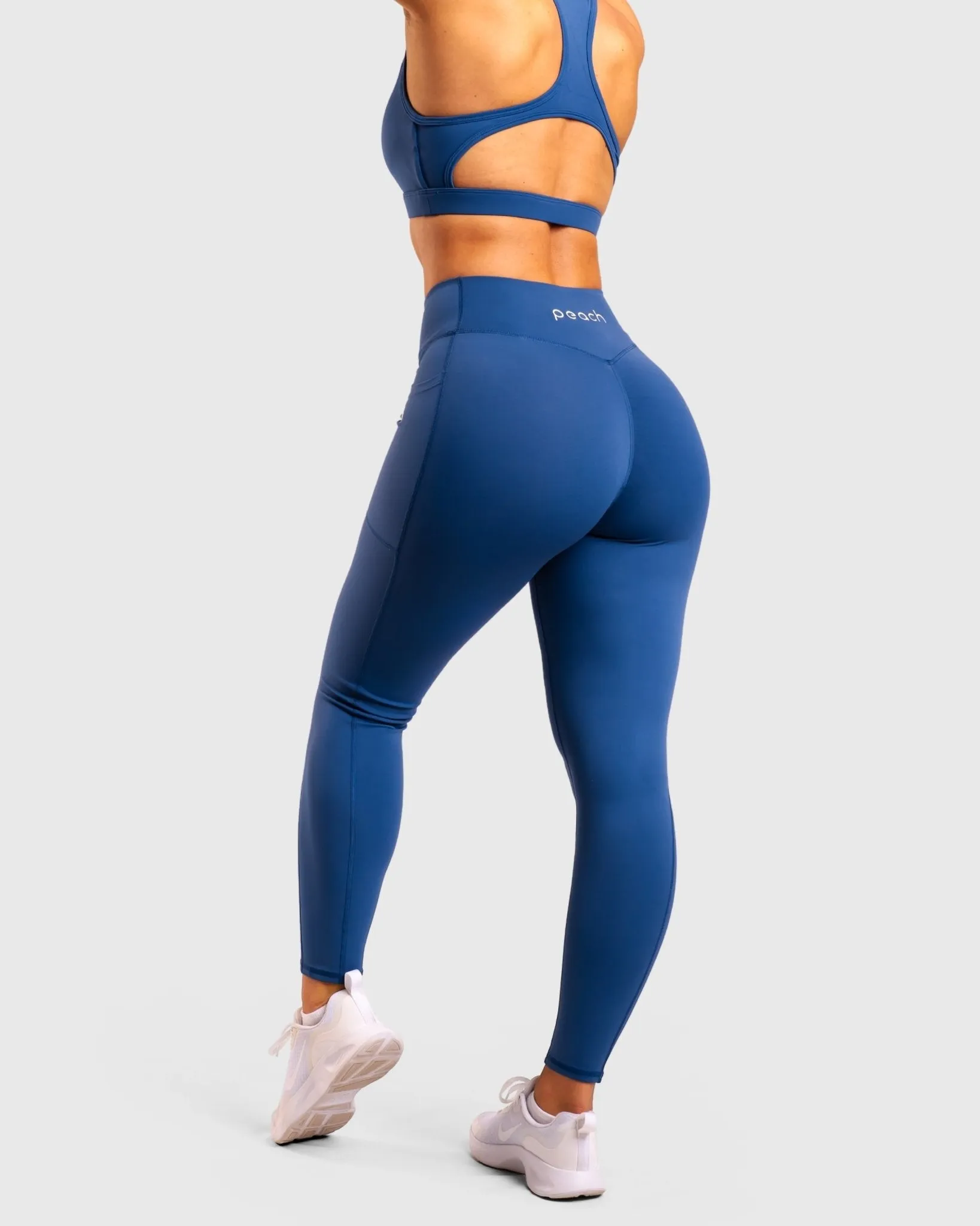 Blue Fusion Mid Waist Tights