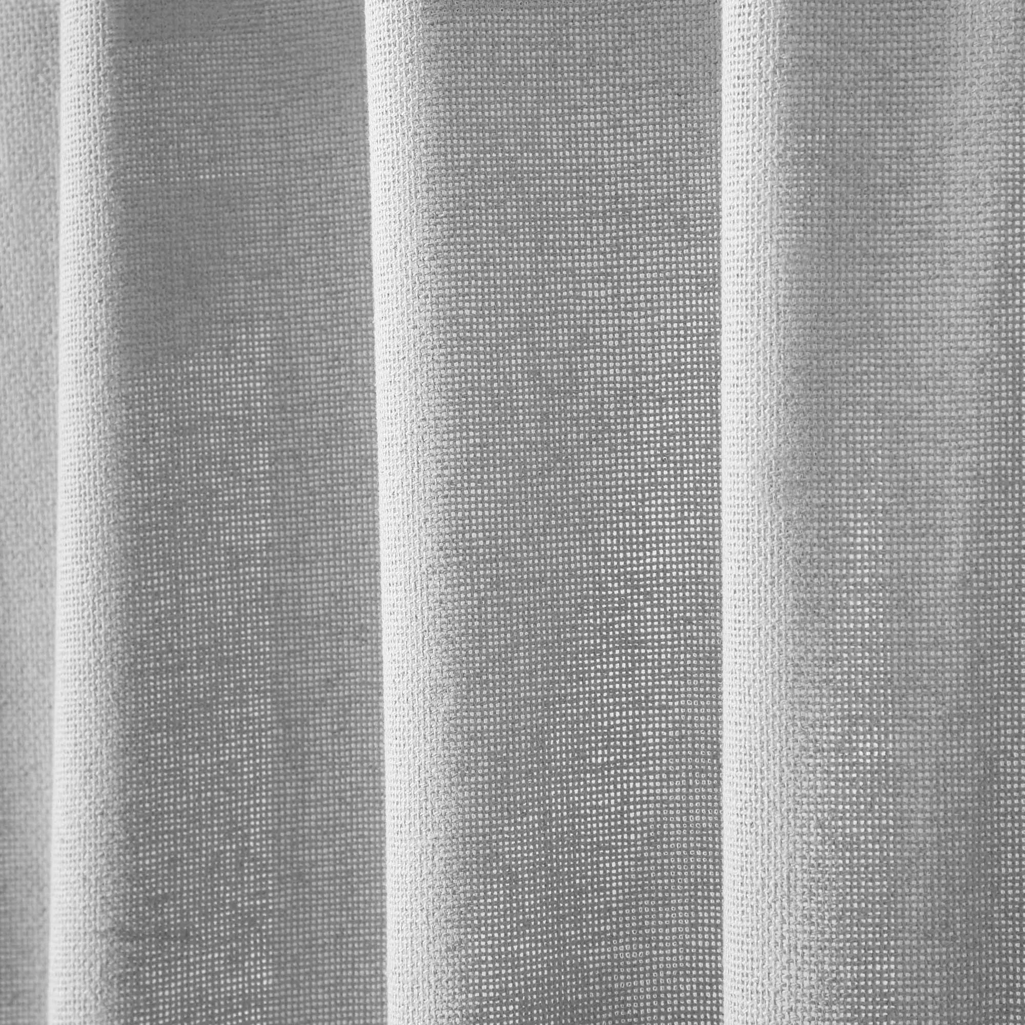 Burlap Dove Grey Short Panel Curtains 63"