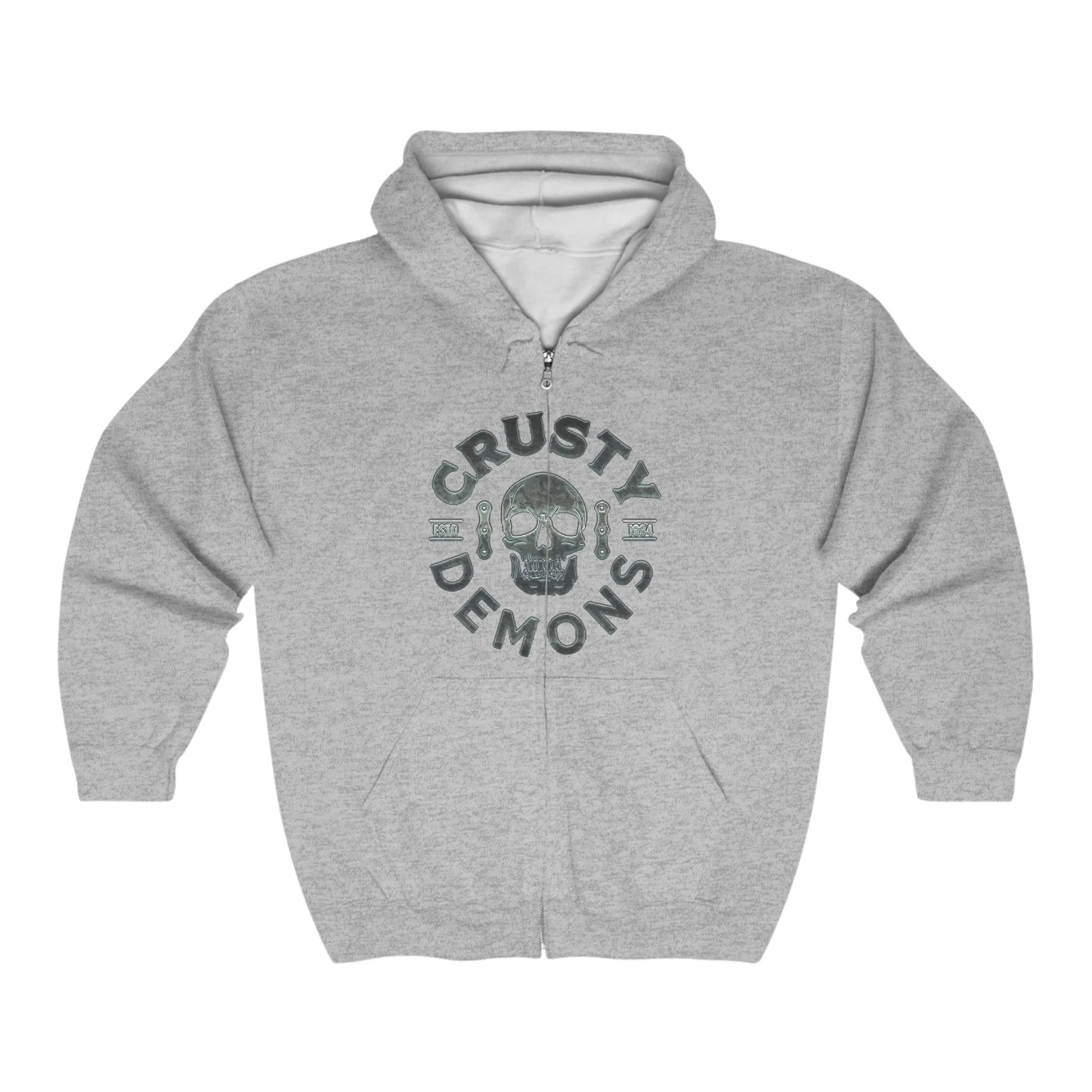 CD SKULL Full Zip Hooded Sweatshirt