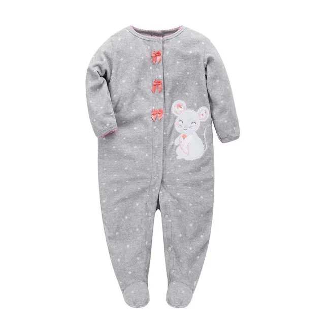 Christmas baby girl clothes , soft fleece kids one pieces