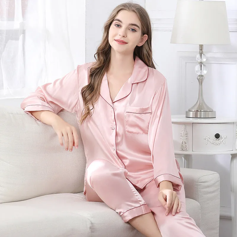 Classic Style 100% Silk Pajamas