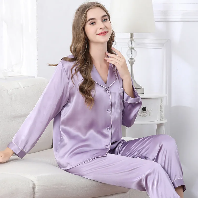Classic Style 100% Silk Pajamas