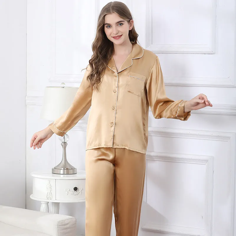 Classic Style 100% Silk Pajamas