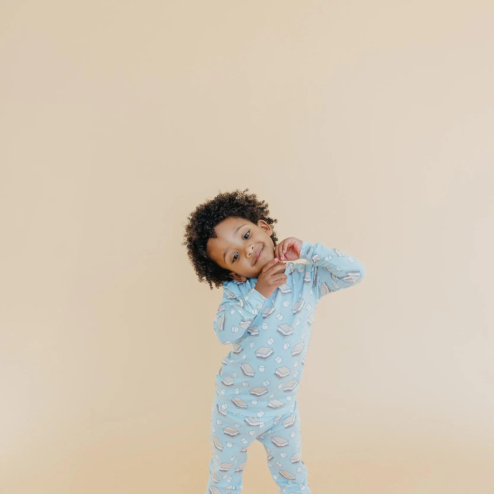 Copper Pearl 2-Piece Long Sleeve Pajama Set | S'mores