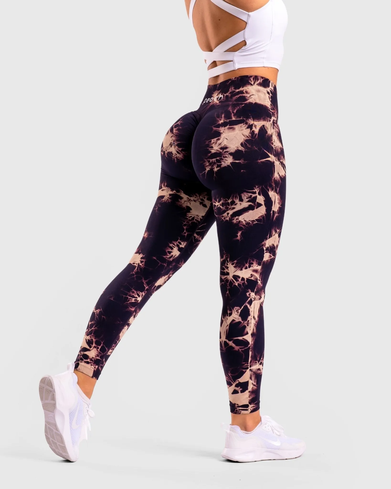 Dark lilac Tie-dye V.2 Mid waist Tights