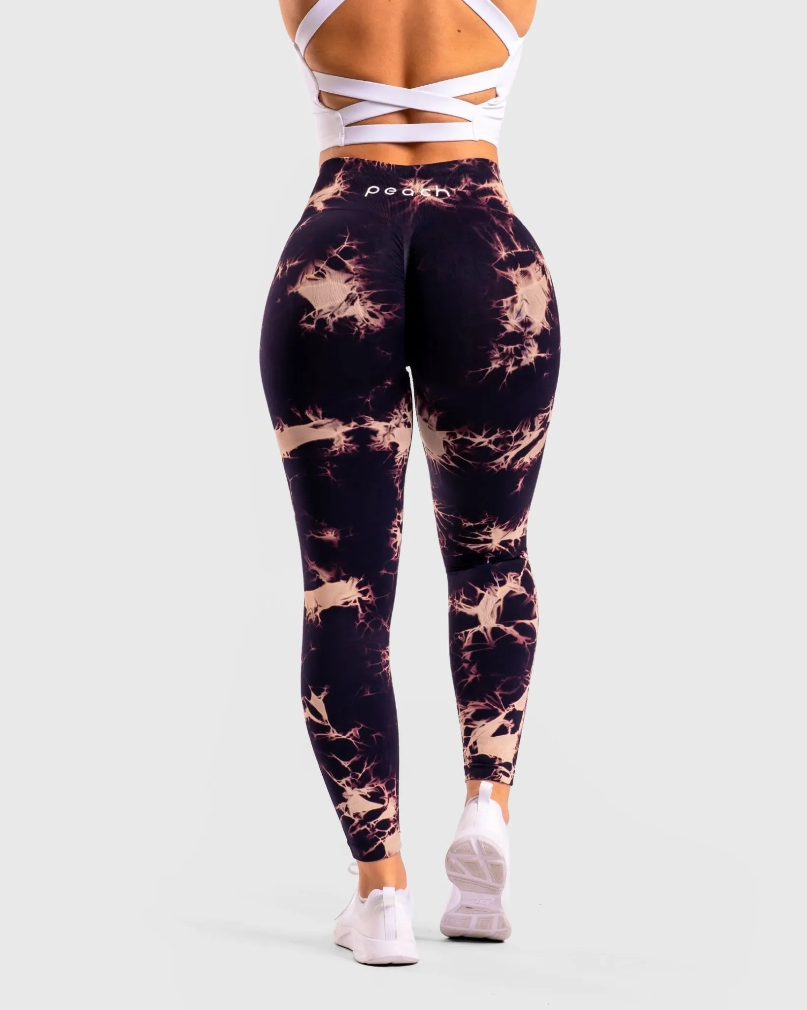Dark lilac Tie-dye V.2 Mid waist Tights
