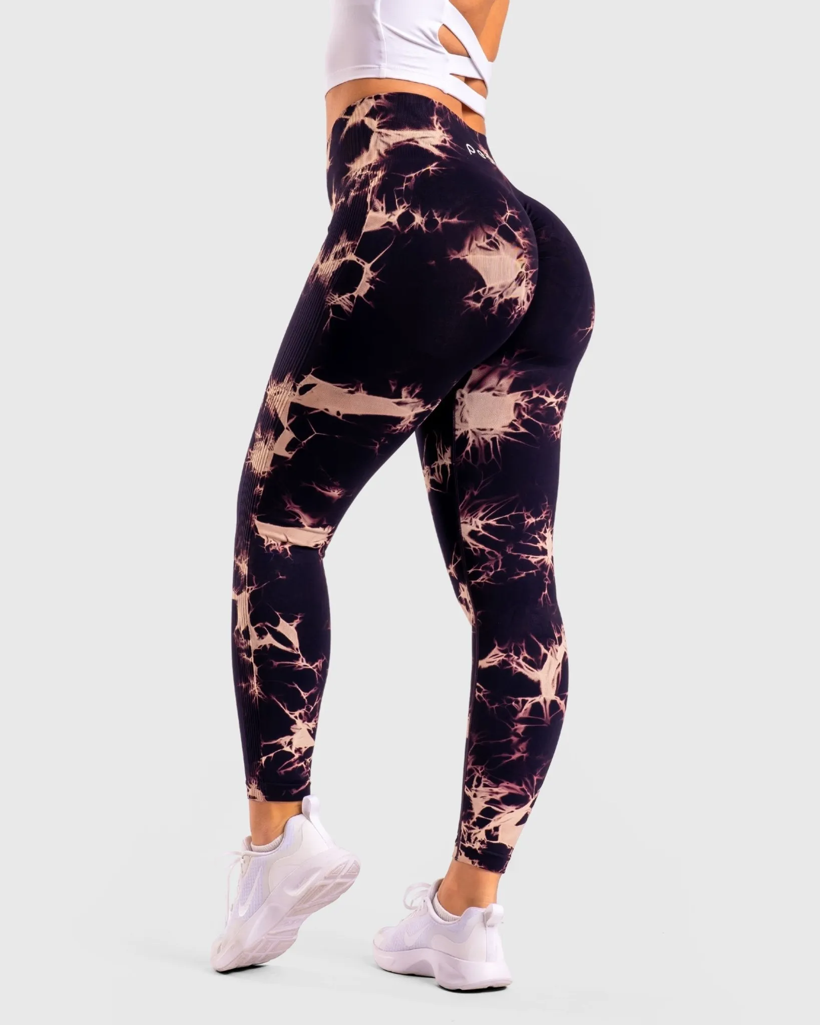 Dark lilac Tie-dye V.2 Mid waist Tights