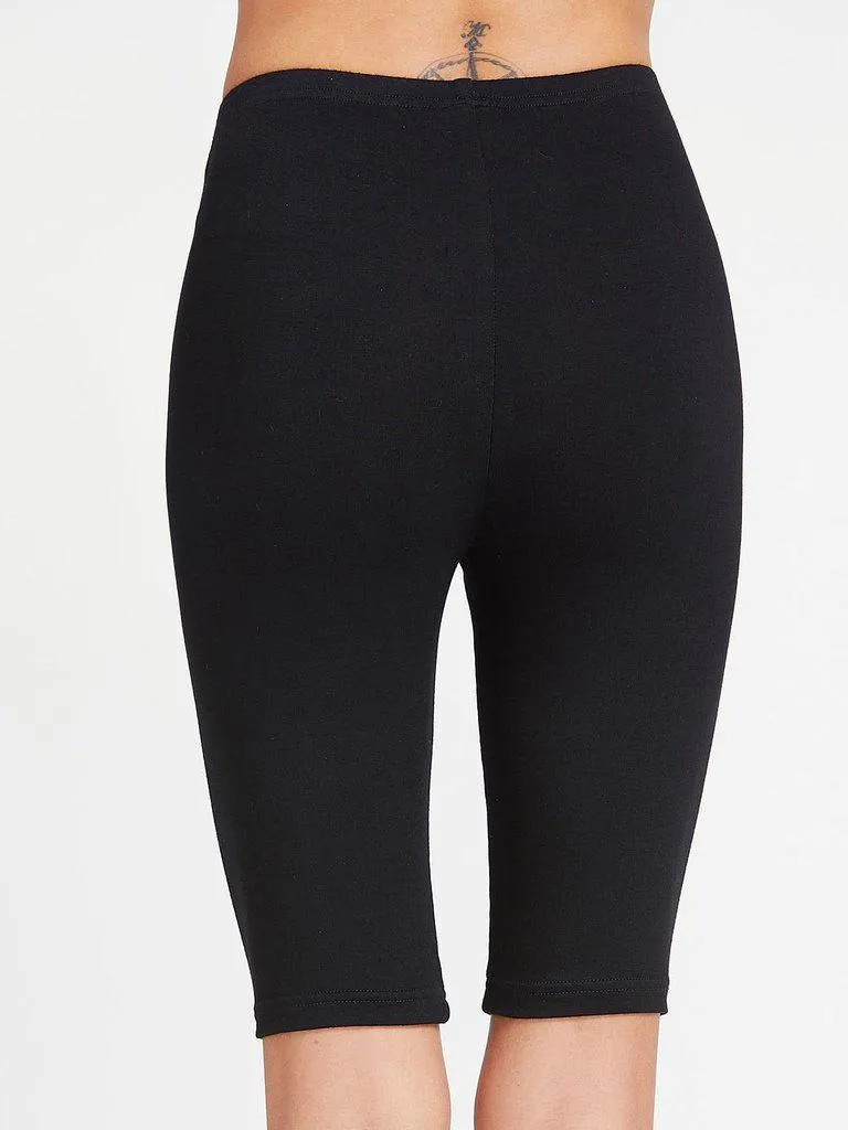 Elastic Waist Short Leggings