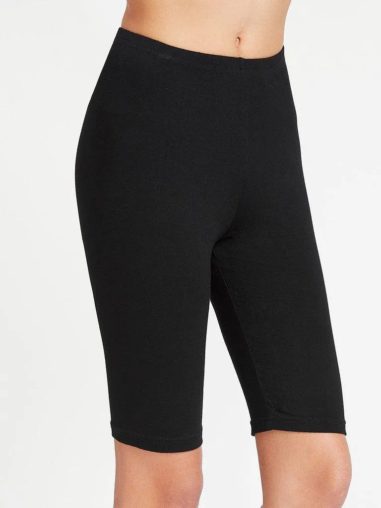 Elastic Waist Short Leggings
