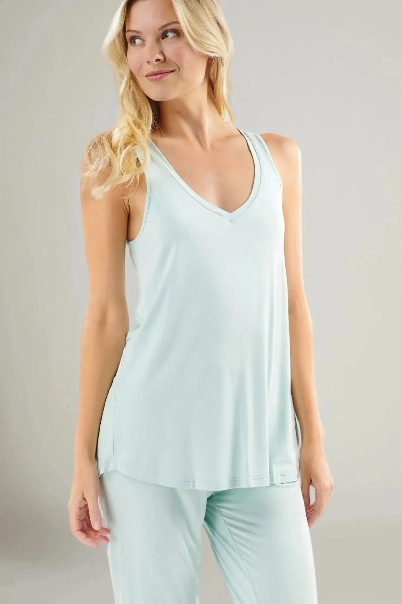 Faceplant Bamboo Double-V Pajama Tank