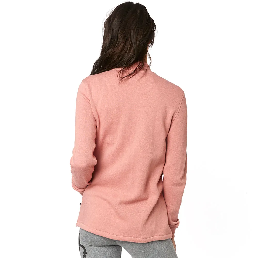 Fox Racing  Blush Womens Five Flags Fleece Button Snap Placket Soft Warm Comfy