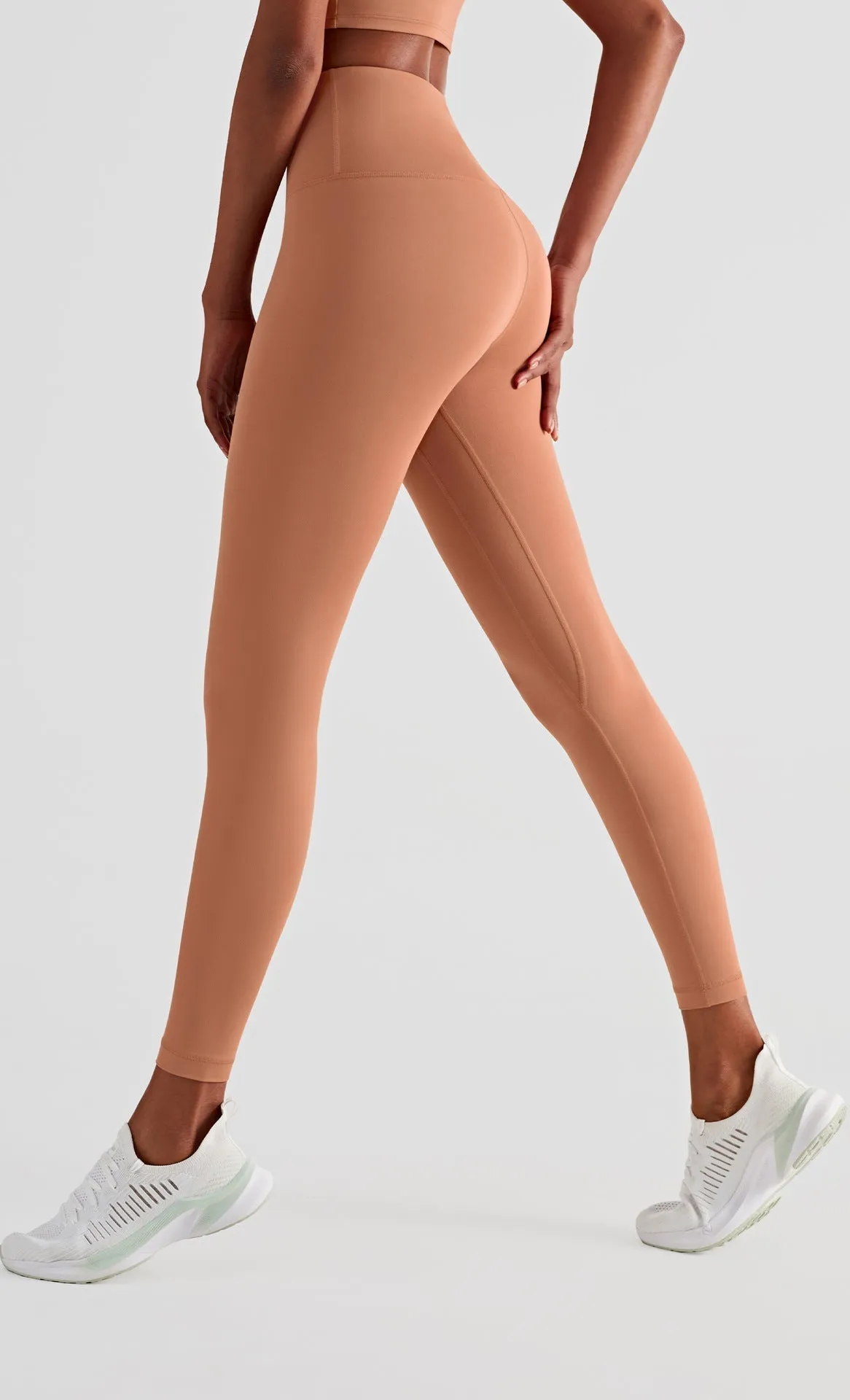 Gray High Rise Nude Leggings