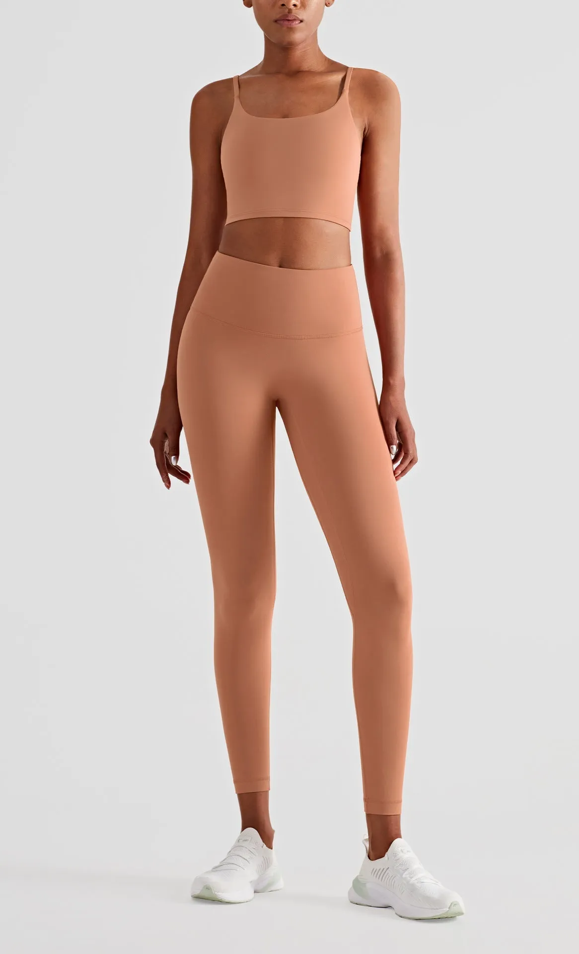 Gray High Rise Nude Leggings