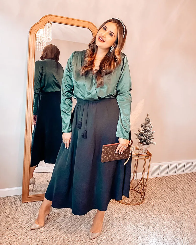 High Waisted Flowy Elastic Skirts , Lightweight Long Skirts - Zeagoo (Us Only)