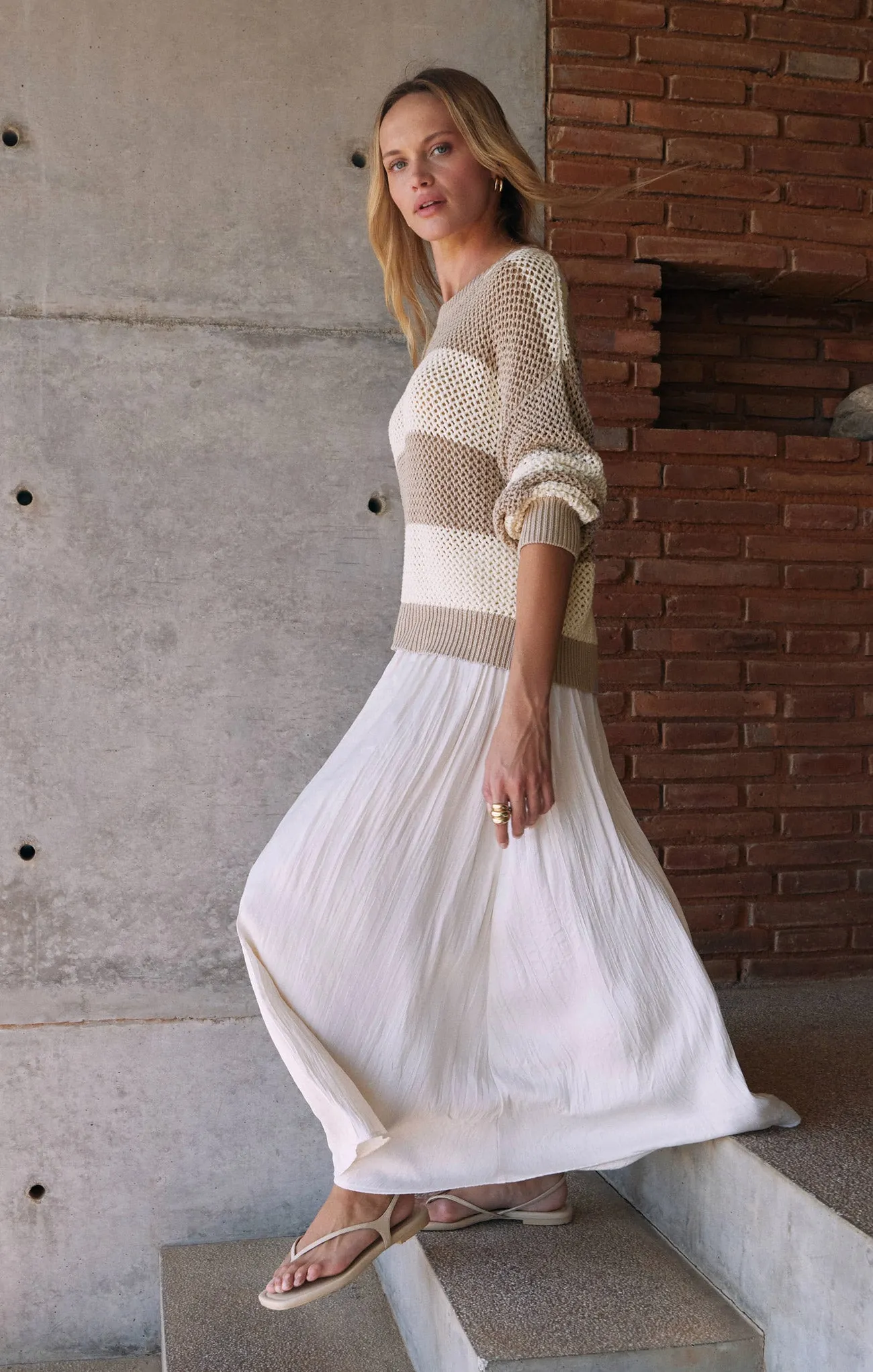 Kahleese Luxe Sheen Midi Skirt