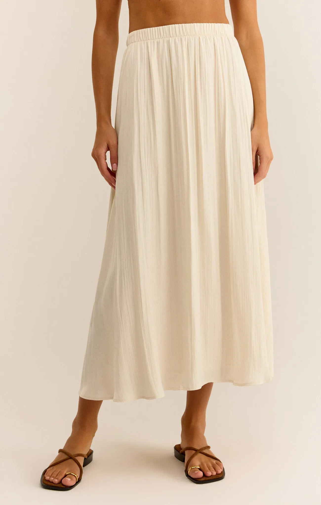 Kahleese Luxe Sheen Midi Skirt