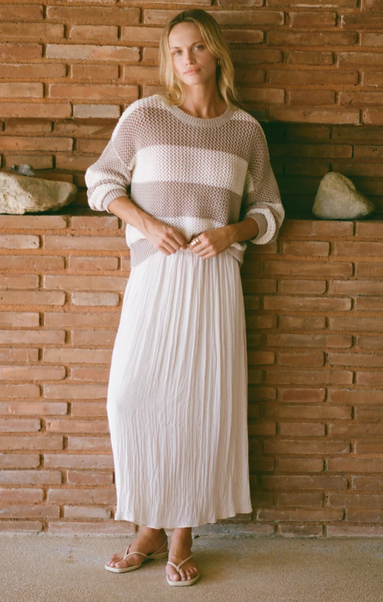 Kahleese Luxe Sheen Midi Skirt
