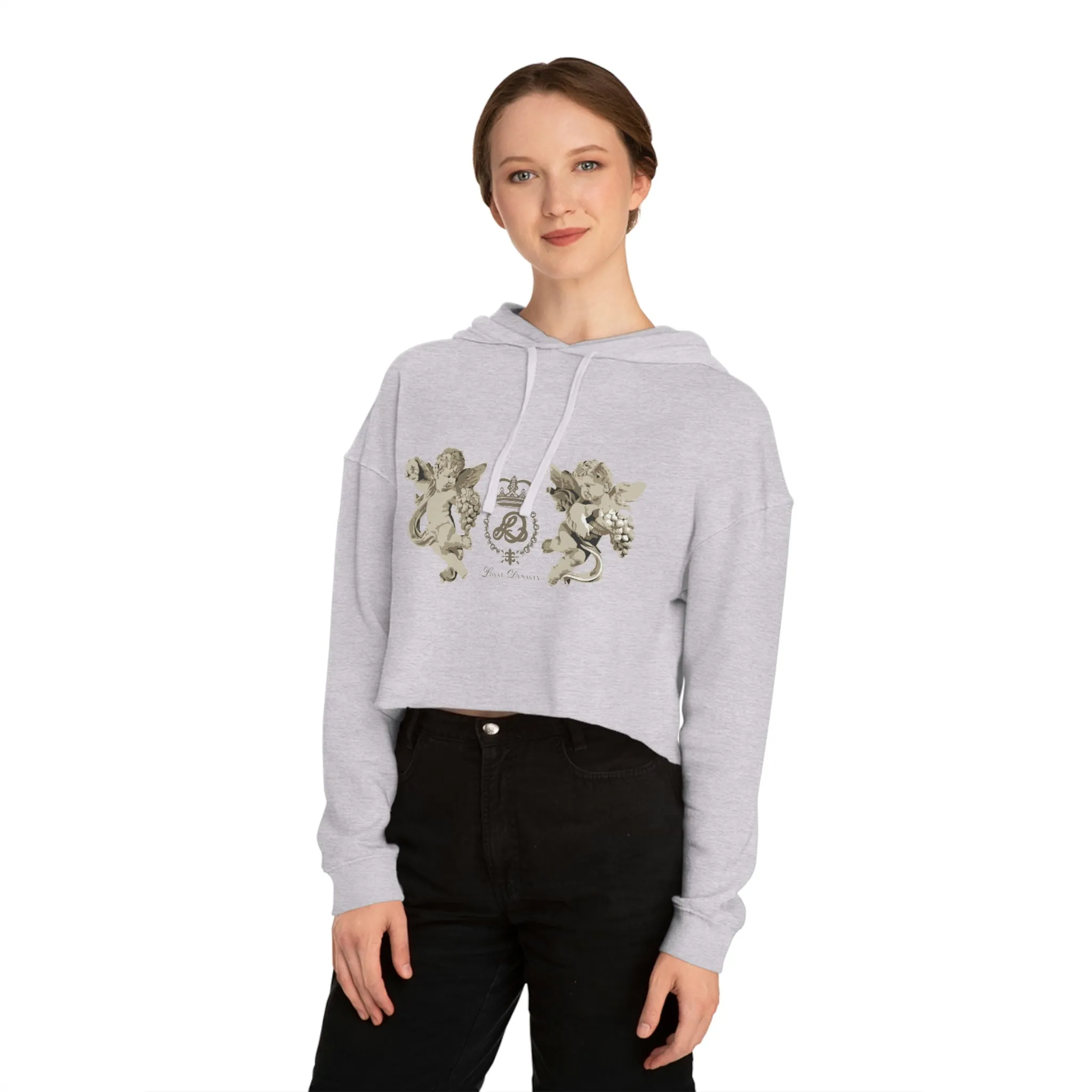 LD Guardian Angels Womens Cropped Hooded Sweatshirt