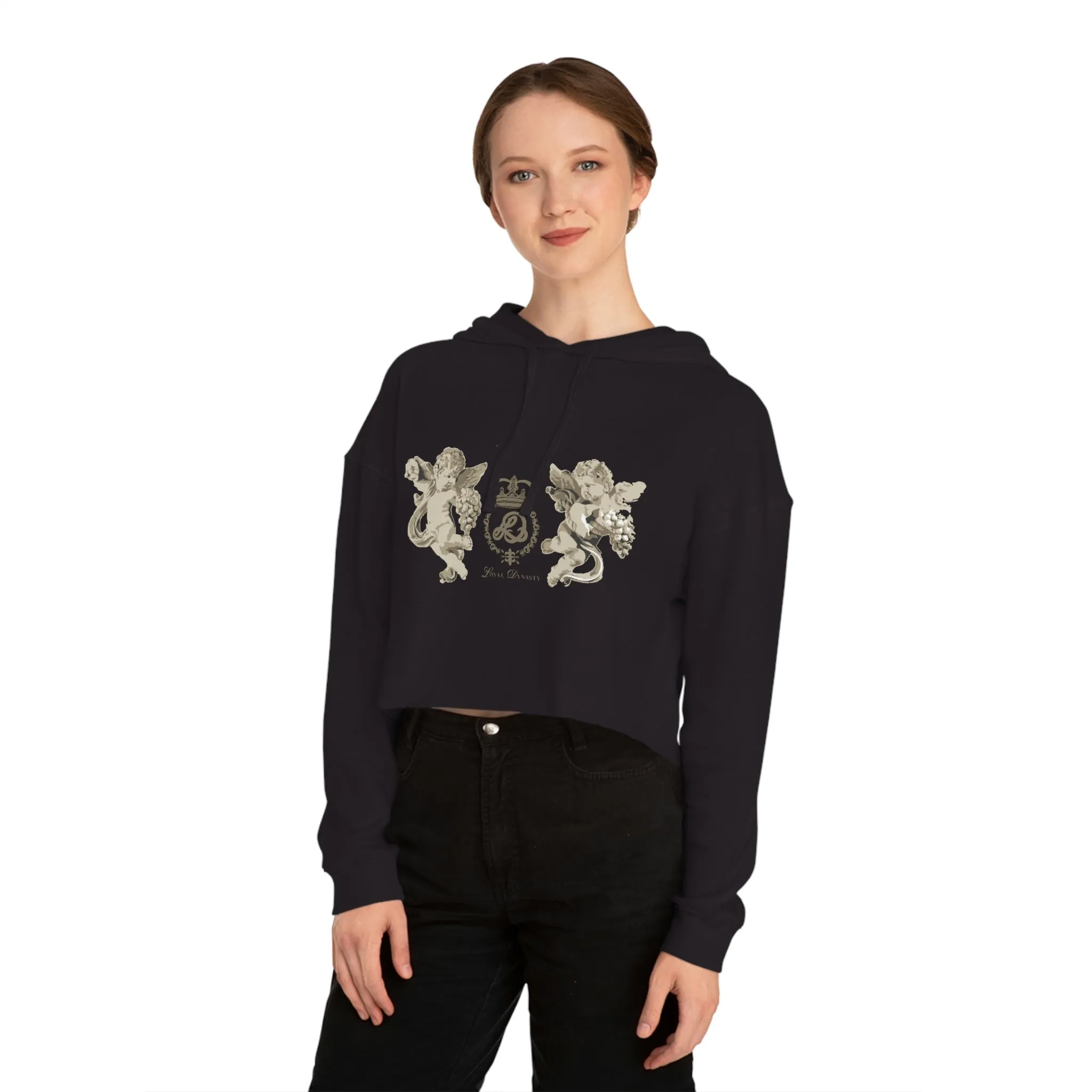 LD Guardian Angels Womens Cropped Hooded Sweatshirt