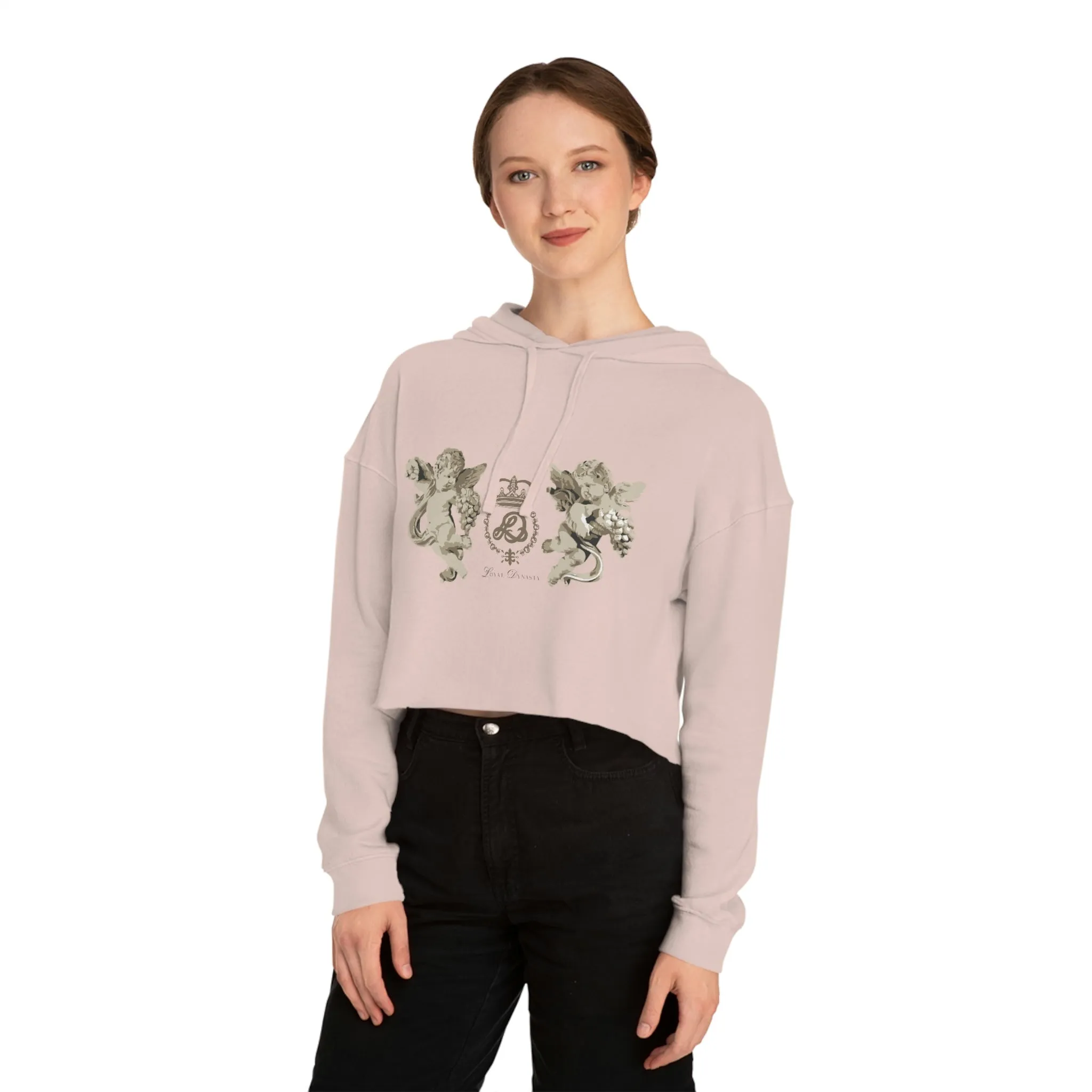 LD Guardian Angels Womens Cropped Hooded Sweatshirt