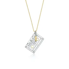 MAD FINE Tape Cassette and Pencil Pendant Set