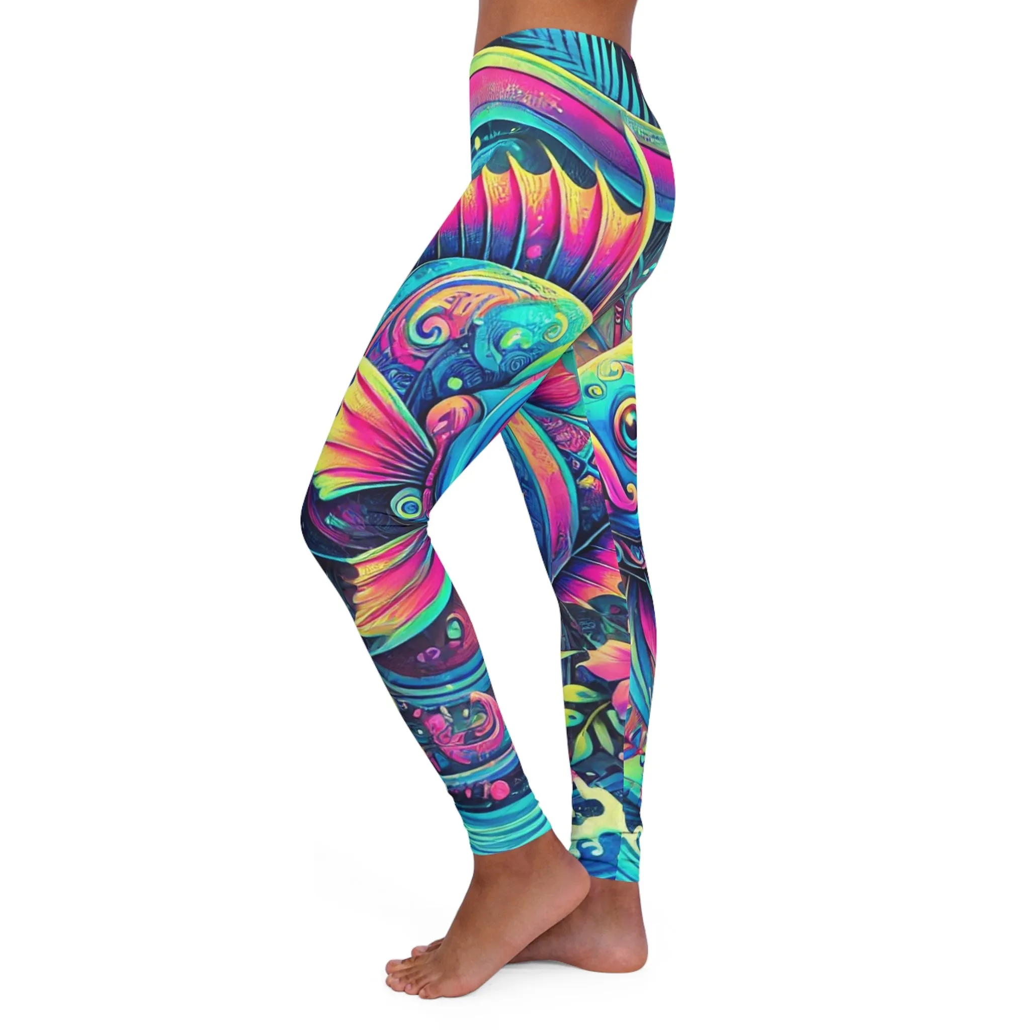 Neon Fish Casual Leggings