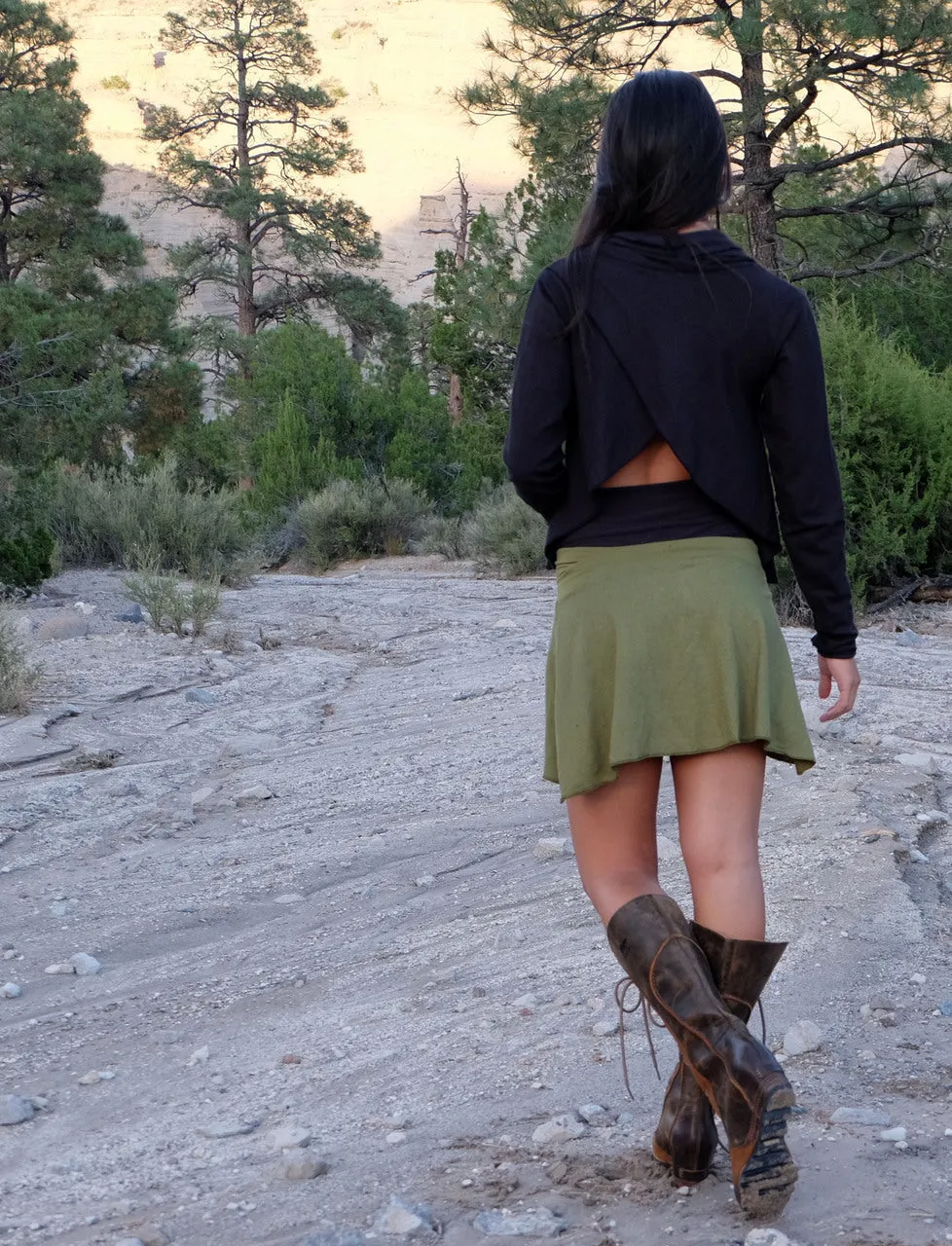 Petal Front Mini Skirt