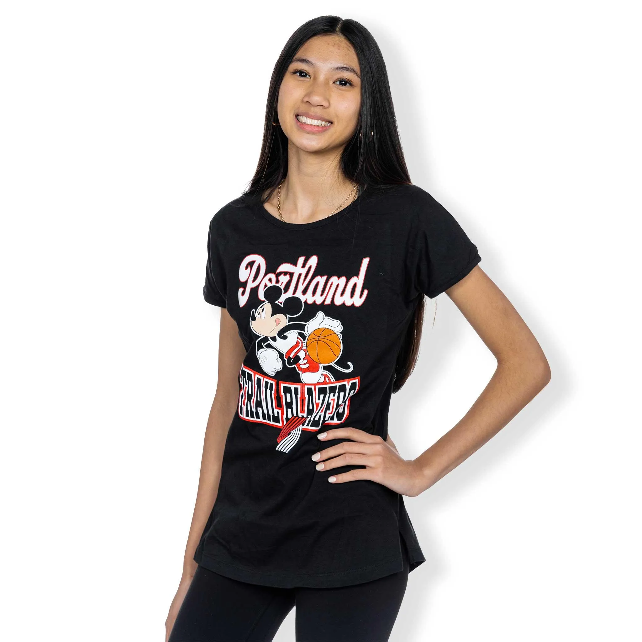 Portland Trail Blazers Youth Girls Disney Game Time Tee