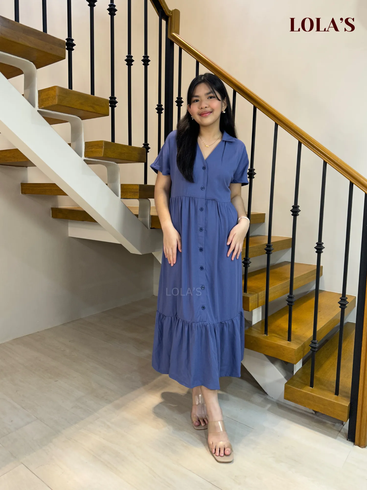 Regine Dress (Deep Periwinkle)