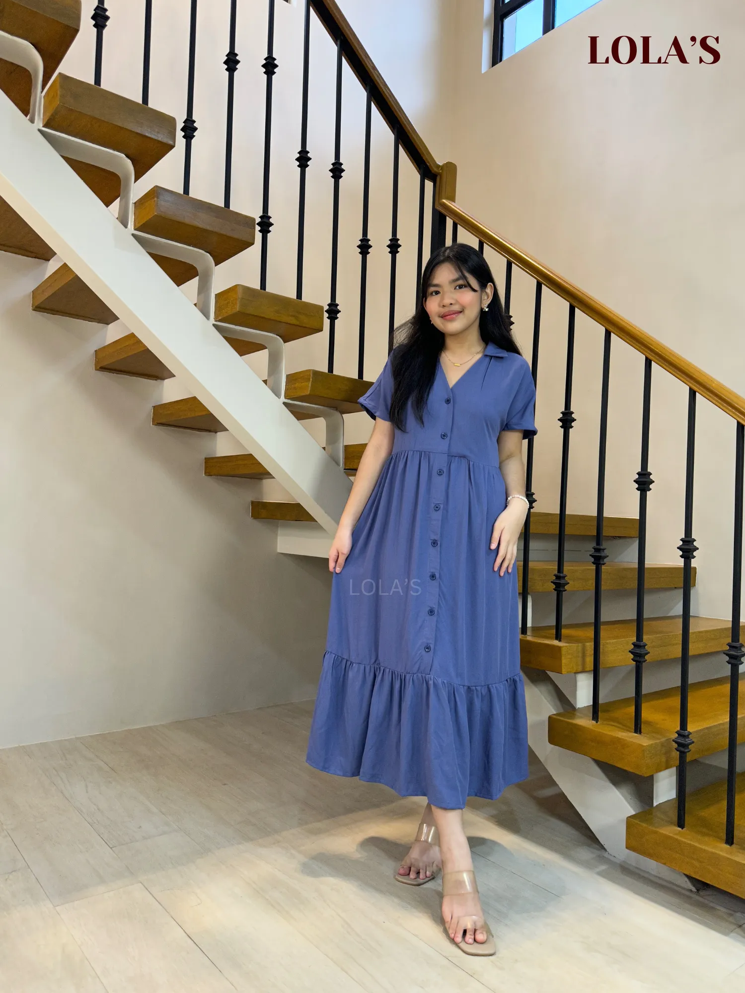 Regine Dress (Deep Periwinkle)