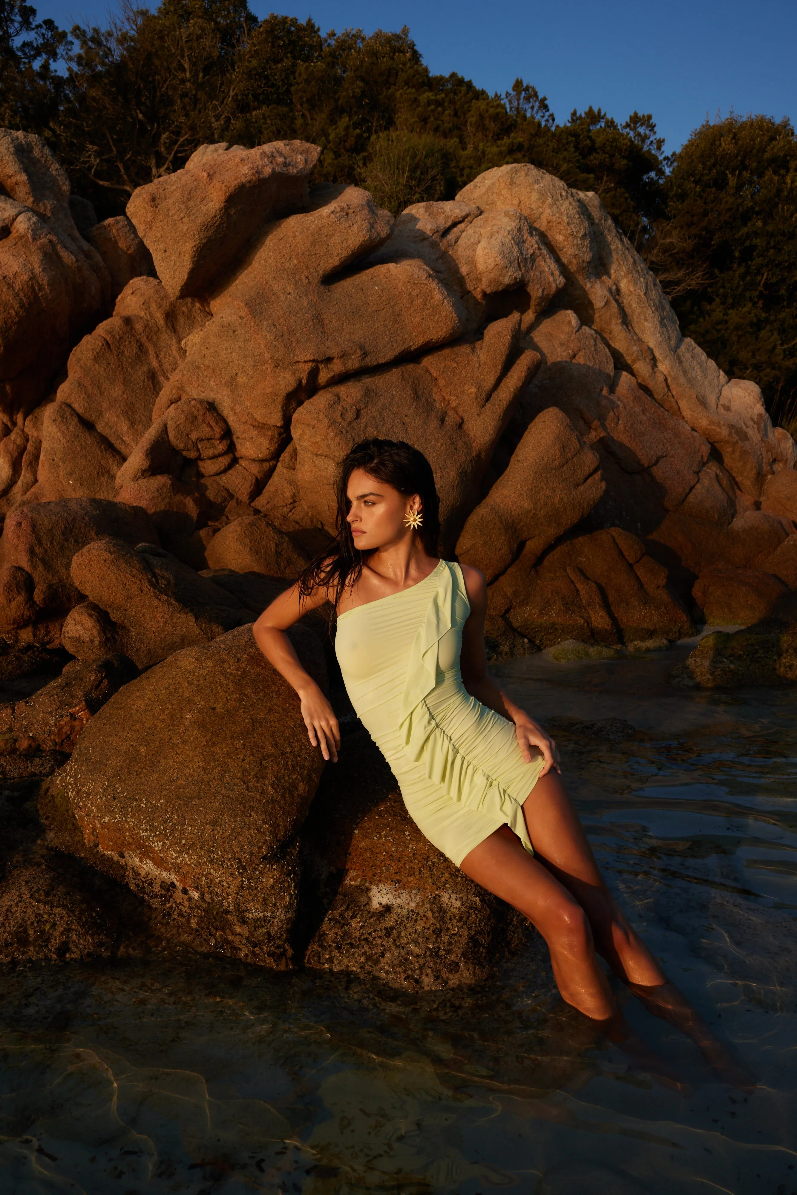 Spriza Mini Dress - Cool Mint