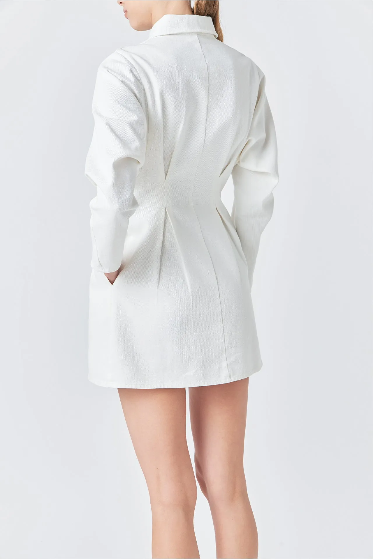 Zip Up Mini Dress